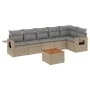 7-piece garden sofa set and beige synthetic rattan cushions by , Modular outdoor sofas - Ref: Foro24-3224575, Price: 433,88 €...