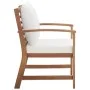 Muebles de jardín 4 piezas con cojines madera maciza de acacia de vidaXL, Conjuntos de jardín - Ref: Foro24-47283, Precio: 40...