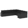 Set de sofás de jardín 10 pzas cojines ratán sintético negro de , Conjuntos de jardín - Ref: Foro24-3219495, Precio: 667,84 €...