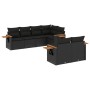7-piece garden dining set and black synthetic rattan cushions by , Garden sets - Ref: Foro24-3226979, Price: 511,79 €, Discou...