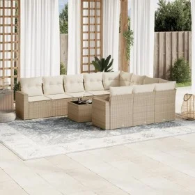 11-teiliges Gartensofa-Set mit beigen synthetischen Rattankissen von , Gartensets - Ref: Foro24-3219488, Preis: 716,05 €, Rab...