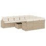11-piece garden sofa set with beige synthetic rattan cushions by , Garden sets - Ref: Foro24-3219488, Price: 688,68 €, Discou...
