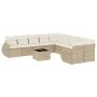 11-piece garden sofa set with beige synthetic rattan cushions by , Modular outdoor sofas - Ref: Foro24-3221917, Price: 769,15...