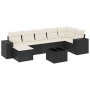 8-teiliges Gartensofa-Set und schwarze synthetische Rattankissen von , Gartensets - Ref: Foro24-3222885, Preis: 434,73 €, Rab...