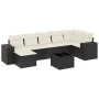 8-teiliges Gartensofa-Set und schwarze synthetische Rattankissen von , Gartensets - Ref: Foro24-3222885, Preis: 482,21 €, Rab...