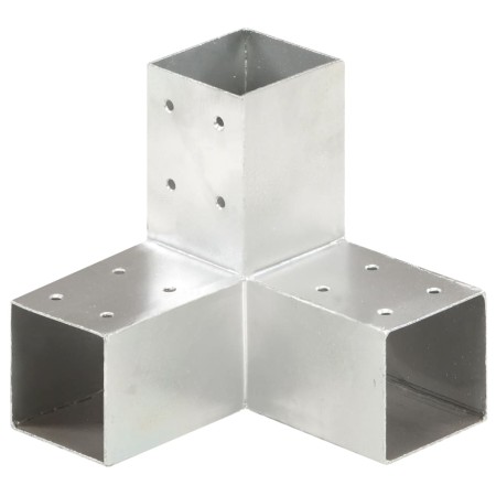 Y-förmige Pfostenverbinder aus verzinktem Metall 71x71 mm von vidaXL, Zaunpfosten - Ref: Foro24-145457, Preis: 27,35 €, Rabat...