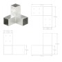 Y-förmige Pfostenverbinder aus verzinktem Metall 71x71 mm von vidaXL, Zaunpfosten - Ref: Foro24-145457, Preis: 27,35 €, Rabat...