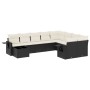 Garden sofa set 10 pieces with black synthetic rattan cushions by , Garden sets - Ref: Foro24-3220655, Price: 553,09 €, Disco...