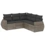 Garden sofa set with cushions 5 pieces gray synthetic rattan by , Garden sets - Ref: Foro24-3221349, Price: 343,23 €, Discoun...