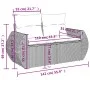 Garden sofa set with cushions 5 pieces gray synthetic rattan by , Garden sets - Ref: Foro24-3221349, Price: 343,23 €, Discoun...