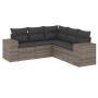 Garden sofa set with cushions 5 pieces gray synthetic rattan by , Garden sets - Ref: Foro24-3222549, Price: 334,82 €, Discoun...