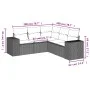 Gartensofa-Set mit Kissen, 5-teilig, graues synthetisches Rattan von , Gartensets - Ref: Foro24-3222549, Preis: 339,91 €, Rab...