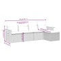 Gartensofa-Set mit Kissen, 5-teilig, beiges synthetisches Rattan von , Gartensets - Ref: Foro24-3226759, Preis: 305,43 €, Rab...