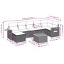 Gartensofa-Set mit beigen Kissen 8 Stück PE-Rattan von , Gartensets - Ref: Foro24-3227038, Preis: 536,50 €, Rabatt: %