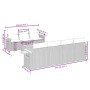 8-piece garden sofa set and gray synthetic rattan cushions by , Garden sets - Ref: Foro24-3226648, Price: 492,74 €, Discount: %