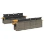 9-teiliges Gartenmöbel-Set und graue synthetische Rattankissen von , Gartensets - Ref: Foro24-3226662, Preis: 564,24 €, Rabat...