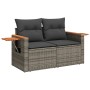 9-teiliges Gartenmöbel-Set und graue synthetische Rattankissen von , Gartensets - Ref: Foro24-3226662, Preis: 554,56 €, Rabat...
