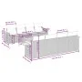 9-teiliges Gartenmöbel-Set und graue synthetische Rattankissen von , Gartensets - Ref: Foro24-3226662, Preis: 564,24 €, Rabat...