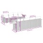 9-teiliges Gartenmöbel-Set und graue synthetische Rattankissen von , Gartensets - Ref: Foro24-3226662, Preis: 554,56 €, Rabat...