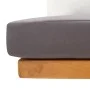 Garten-Ecksofa mit Kissen aus massivem Akazienholz von vidaXL, Modulare Sofas für den Außenbereich - Ref: Foro24-46673, Preis...