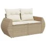 7-teiliges Gartensofa-Set und beigefarbene synthetische Rattankissen von , Gartensets - Ref: Foro24-3225022, Preis: 511,54 €,...