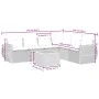 7-teiliges Gartensofa-Set und beigefarbene synthetische Rattankissen von , Gartensets - Ref: Foro24-3225022, Preis: 511,54 €,...