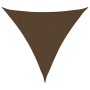 Toldo de vela marrón HDPE 160 g/m² 3,6x3,6x3,6 m