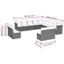 Garden sofa set with cushions 13 pieces brown PE rattan by , Garden sets - Ref: Foro24-3218493, Price: 826,04 €, Discount: %