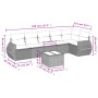 7-piece garden dining set and black synthetic rattan cushions by , Garden sets - Ref: Foro24-3221394, Price: 453,10 €, Discou...