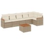 Set sofás de jardín 7 piezas y cojines ratán sintético beige de , Conjuntos de jardín - Ref: Foro24-3258397, Precio: 475,71 €...