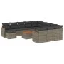 Garden sofa set with cushions 13 pieces gray synthetic rattan by , Garden sets - Ref: Foro24-3258994, Price: 796,80 €, Discou...