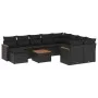 11-piece garden sofa set and black synthetic rattan cushions by , Garden sets - Ref: Foro24-3258961, Price: 683,42 €, Discoun...