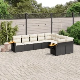 8-piece garden sofa set and black synthetic rattan cushions by , Garden sets - Ref: Foro24-3227141, Price: 546,22 €, Discount: %