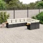 8-teiliges Gartensofa-Set und schwarze synthetische Rattankissen von , Gartensets - Ref: Foro24-3227141, Preis: 546,22 €, Rab...
