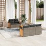 6-teiliges Gartenmöbel-Set und graue synthetische Rattankissen von , Gartensets - Ref: Foro24-3227467, Preis: 383,27 €, Rabat...
