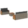 6-teiliges Gartenmöbel-Set und graue synthetische Rattankissen von , Gartensets - Ref: Foro24-3227467, Preis: 411,04 €, Rabat...