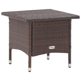 Brown synthetic rattan coffee table 50x50x47 cm by vidaXL, Garden tables - Ref: Foro24-46251, Price: 48,94 €, Discount: %