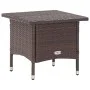 Brauner Couchtisch aus synthetischem Rattan, 50 x 50 x 47 cm von vidaXL, Gartentische - Ref: Foro24-46251, Preis: 48,94 €, Ra...