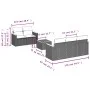 6-piece garden furniture set and gray synthetic rattan cushions by , Garden sets - Ref: Foro24-3227467, Price: 411,04 €, Disc...