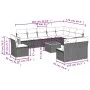 11-piece garden sofa set and gray synthetic rattan cushions by , Garden sets - Ref: Foro24-3227761, Price: 630,71 €, Discount: %