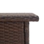 Brauner Couchtisch aus synthetischem Rattan, 50 x 50 x 47 cm von vidaXL, Gartentische - Ref: Foro24-46251, Preis: 49,71 €, Ra...