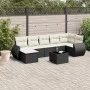 8-piece garden sofa set and black synthetic rattan cushions by , Modular outdoor sofas - Ref: Foro24-3221685, Price: 486,31 €...