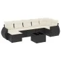 8-piece garden sofa set and black synthetic rattan cushions by , Modular outdoor sofas - Ref: Foro24-3221685, Price: 486,31 €...
