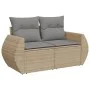 Gartensofa-Set mit Kissen, 6-teilig, beiges synthetisches Rattan von , Gartensets - Ref: Foro24-3221298, Preis: 375,18 €, Rab...