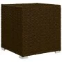 Garden lounger with cushion and brown synthetic rattan table by vidaXL, Loungers - Ref: Foro24-46226, Price: 154,42 €, Discou...