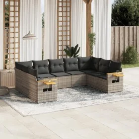 9-piece garden furniture set and gray synthetic rattan cushions by , Garden sets - Ref: Foro24-3259519, Price: 575,52 €, Disc...