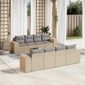 9-piece garden sofa set with beige synthetic rattan cushions by , Modular outdoor sofas - Ref: Foro24-3222348, Price: 608,87 ...
