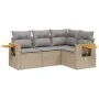 Garden sofa set with cushions 4 pieces beige synthetic rattan by , Garden sets - Ref: Foro24-3226773, Price: 293,26 €, Discou...