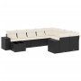 Garden sofa set 10 pieces with black synthetic rattan cushions by , Garden sets - Ref: Foro24-3223055, Price: 565,72 €, Disco...