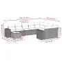 Garden sofa set 10 pieces with black synthetic rattan cushions by , Garden sets - Ref: Foro24-3223055, Price: 608,30 €, Disco...